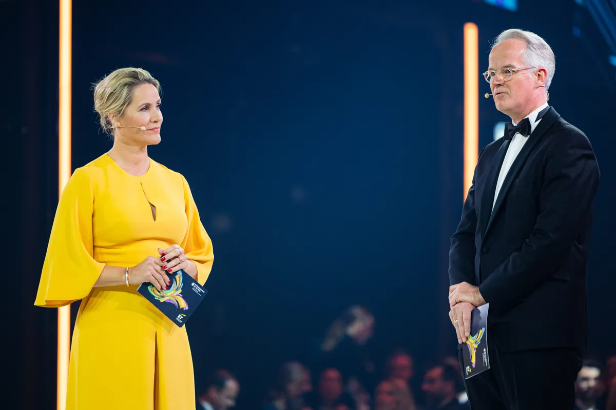 Entrepreneur des Jahres Award 2023, Preisverleihung, Gewinner im Gespräch.